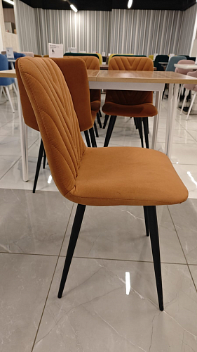 Стул на металлокаркасе Ральф синий / черный из шоурума 4